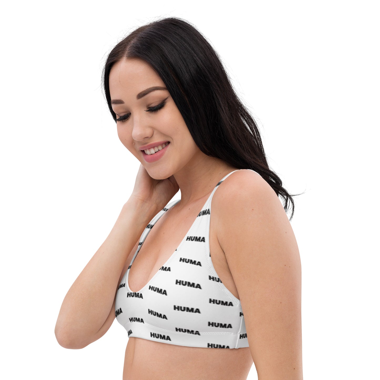 Top bikini bianco imbottito - pattern 1